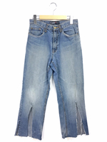 リメイクスリットデニムパンツ リメイク      