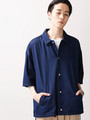 WEGO/デニム5分袖コーチジャケット
