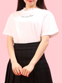 WC/レース襟付きTシャツ