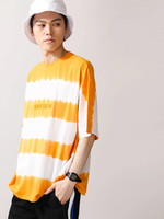 WEGO/タイダイボーダー刺繍Tシャツ