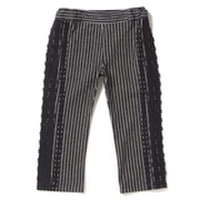 脇ライン七分丈デニムパンツ