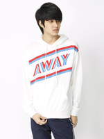 WEGO/AWAYロゴフロントラインパーカー