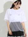 WEGO/チュールレイヤードTシャツ