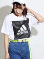 adidas|スクエアロゴTシャツ