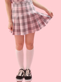 WC/チェックプリーツスカパン