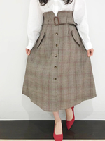 WEGO/フロントボタンロングスカート