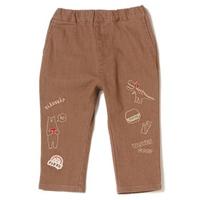 【50%OFF】PIZZAワッペン九分丈テーパードパンツ