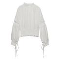【20%OFF】【LIEN】シャーリングブラウス