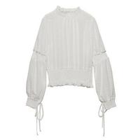 【20%OFF】【LIEN】シャーリングブラウス