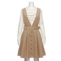 【50%OFF】Vカットジャンパースカート
