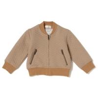 【50%OFF】キルトニットジップアップブルゾン