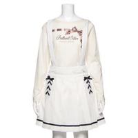【50%OFF】サスペンダーつきレースアッププリーツスカパン