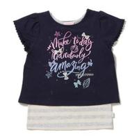 【50%OFF】タンクトップつきマリン＆リボンTシャツ