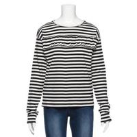 【50%OFF】フリルつきボーダー柄Tシャツ