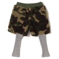 【50%OFF】ボアショートパンツ×リブレギンスセット