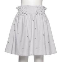 【50%OFF】マリン柄サイドレースアップフレアスカート