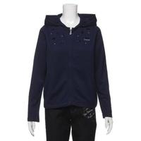 【50%OFF】リボンつきシャドーギンガムパーカー