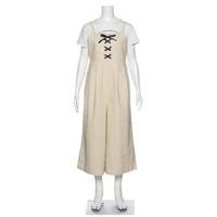 【50%OFF】レースアップサロペット