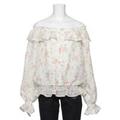 【50%OFF】花柄オフショルブラウス