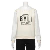 【50%OFF】衿つきロゴ入り裏毛トレーナー