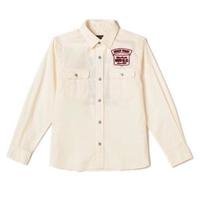 【50%OFF】刺しゅうワークシャツ