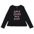 ガールズ ケイト・スペード ニューヨーク ロゴ ロングスリーブ ティー