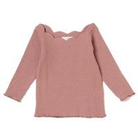 テレコスカラップ衿Tシャツ