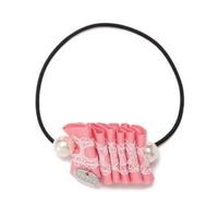 【30%OFF】パールつきレースヘアポニー
