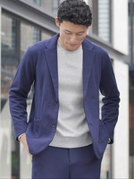[18AW 新作アイテム]ダンボールニットテーラードジャケット/セットアップ