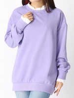 WC/フリル襟無地スウェット