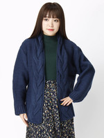 [18AW 新作アイテム]ロービングケーブルカーディガン/ニット