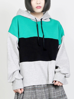 DING/配色プルパーカー