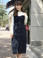 2WAYタイトミディスカート/NVY