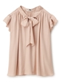 2wayボウタイブラウス/ベージュ