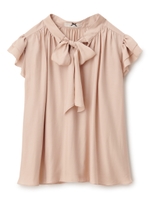 2wayボウタイブラウス/ベージュ