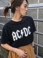 AC/DCロックTシャツ/クロ