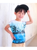 【ANAP KIDS】 ヤシの木グラデーションTシャツ/ブルー(019)