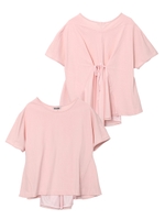 BACK RIBBON TEE/ピンク