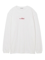 BIG LS TEE EMBROIDERED SCRIPT LOGO/レッド