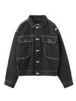 CROPPED WIDE JACKET W/BIG POCKET/ブラック