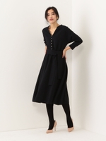 CS ポリエステルボタン ベルトワンピース/NAVY