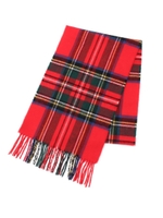 DRESSTERIORオリジナル　タータンチェックマフラー/レッド(862)