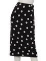 Dot JQ Knit J/WタイトミディSK/BLK