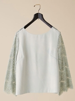 FO バックレースブラウス/ミント