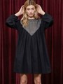 Figments Bib Dress/BLACK