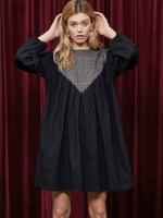 Figments Bib Dress/BLACK