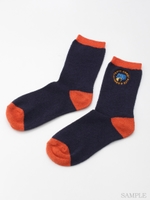 GOOD APPETITE SOCKS/ORANGE×NAVY