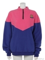 GRINNING RAT FLEECE TOPS/PINK×BLUE