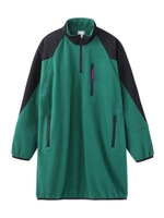 HALF ZIP FLEECE DRESS/グリーン