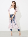 MULHOUSE flowerジレ/WHT